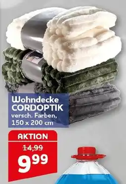 CENTERSHOP Wohndecke CORDOPTIK Angebot