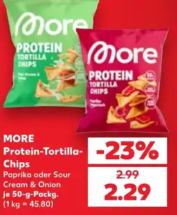 Kaufland MORE Protein-Tortilla-Chips Angebot