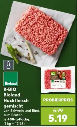 Kaufland Bioland K-BIO Hackfleisch gemischt Angebot