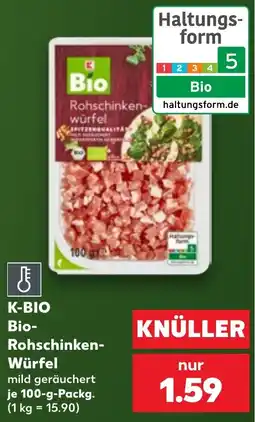 Kaufland K-BIO Bio-Rohschinken-Würfel Angebot