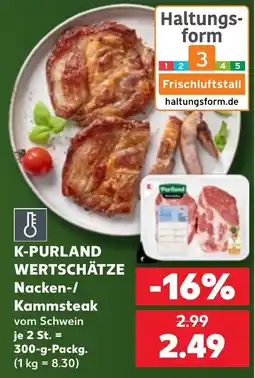 Kaufland K-PURLAND WERTSCHÄTZE Nacken-/Kammsteak Angebot