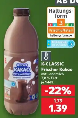 Kaufland K-CLASSIC Frischer Kakao Angebot
