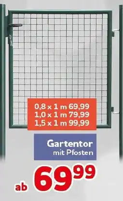 CENTERSHOP Gartentor mit Pfosten Angebot