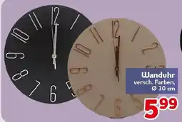 CENTERSHOP Wanduhr Angebot
