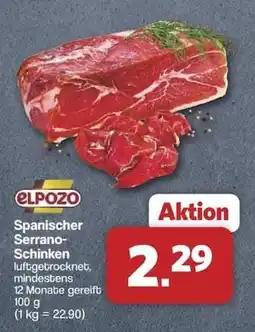 Famila Nord West elPOZO Spanischer Serrano-Schinken Angebot