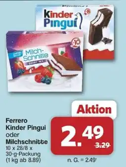 Famila Nord West Ferrero Kinder Pingui oder Milchschnitte Angebot