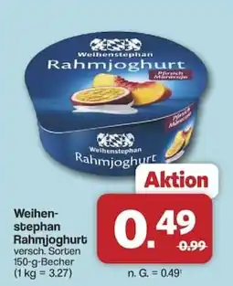 Famila Nord West Weihenstephan Rahmjoghurt Angebot