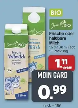 Famila Nord West Jeden Tag BIO Frische Vollmilch Angebot