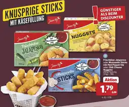 Famila Nord West Jeden Tag Frischkäse Jalapenos oder Mozzarella Sticks mit Red-Pepper-Dip oder Chili Cheese Nuggets Angebot