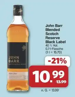 Famila Nord West John Barr Blended Scotch Reserve Black Label Angebot