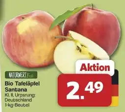 Famila Nord West NATURWERT Bio Bio Tafeläpfel Santana Angebot