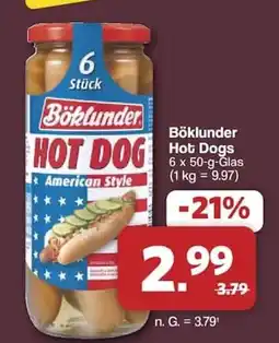Famila Nord West Böklunder Hot Dogs Angebot