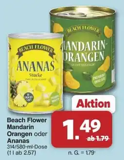 Famila Nord West Beach Flower Mandarinen Orangen oder Ananas Angebot