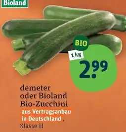 tegut Bioland Bio-Zucchini Angebot