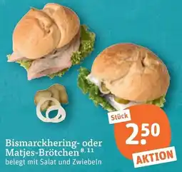 tegut Bismarckhering- oder Matjes-Brötchen Angebot