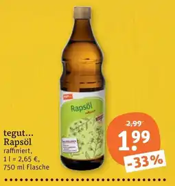 tegut tegut... Rapsöl Angebot