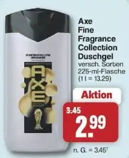 Famila Nord West Axe Fine Fragrance Collection Duschgel Angebot