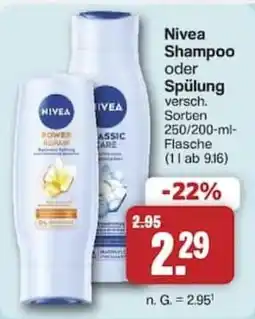 Famila Nord West Nivea Shampoo oder Spülung Angebot