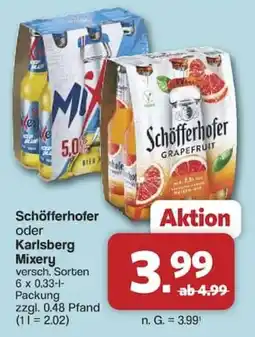 Famila Nord West Schöfferhofer oder Karlsberg Mixery Angebot