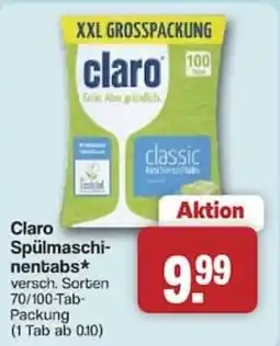 Famila Nord West Claro Spülmittel Tabs classic Angebot