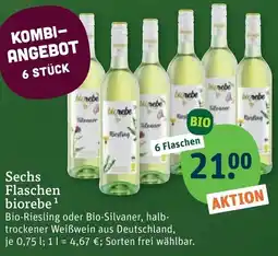 tegut biorebe Bio-Riesling oder Bio-Silvaner Angebot