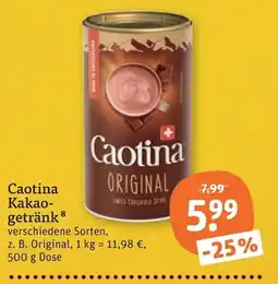 tegut Caotina Kakao-getränk Angebot
