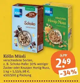 tegut Kölln Müsli Angebot