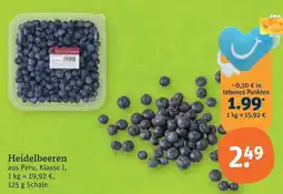 tegut Heidelbeeren Angebot