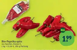 tegut Bio-Paprika spitz Angebot
