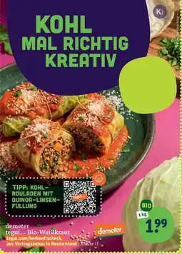 tegut tegut... Bio-Weißkraut Angebot