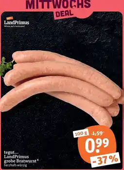 tegut tegut... LandPrimus grobe Bratwurst Angebot