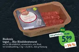tegut Biokreis tegut... Bio-Rindsbratwurst Angebot
