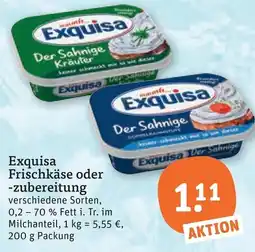 tegut Exquisa Frischkäse oder -zubereitung Angebot