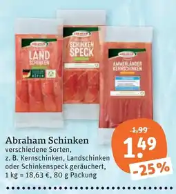 tegut Abraham Schinken Angebot