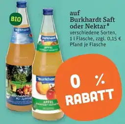 tegut Burkhardt Saft oder Nektar Angebot