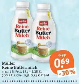 tegut Müller Reine Buttermilch Angebot