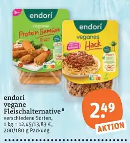 tegut endori vegane Fleischalternative Angebot