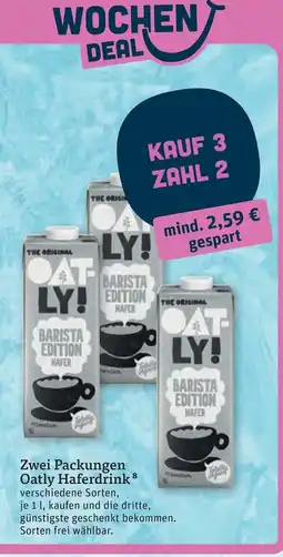 tegut Oatly Haferdrink Angebot