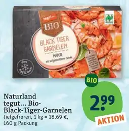 tegut Naturland tegut... Bio-Black-Tiger-Garnelen Angebot