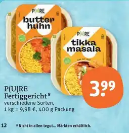 tegut P(U)RE Fertiggericht Angebot