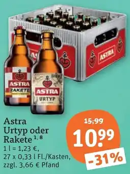 tegut Astra Urtyp oder Rakete Angebot