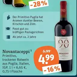 tegut Novantaceppi Primitivo Angebot