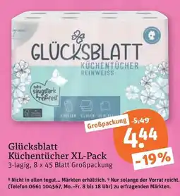 tegut Glücksblatt Küchentücher Angebot