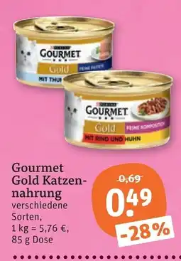tegut Gourmet Gold Katzen-nahrung Angebot