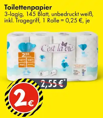 Toilettenpapier C'est la vie