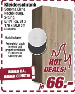 Poco Kleiderschrank Sonoma Eiche Angebot