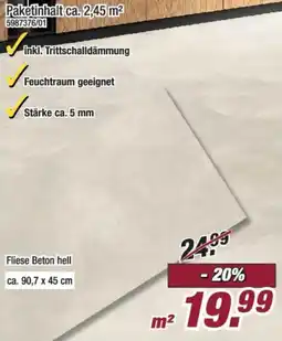 Poco Fliese Beton hell Angebot