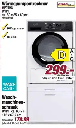 Poco Wärmepumpentrockner WPT8D2 Angebot