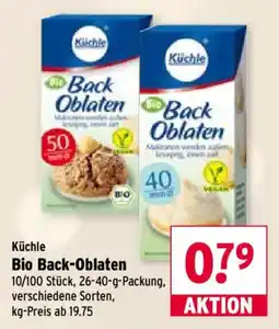 Wasgau Küchle Bio Back-Oblaten Angebot