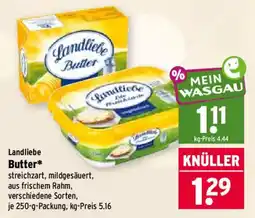 Wasgau Landliebe Butter* Angebot